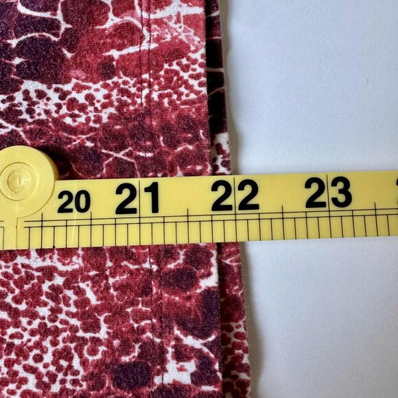 Ruby Rd. Favorites XL Red Snakeskin Print Stretch Top 3/4 Sleeve - Picture 5 of 5